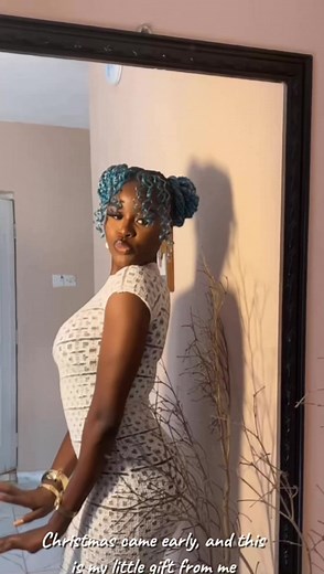 Festive Metallic Blue Hair Color Inspiration