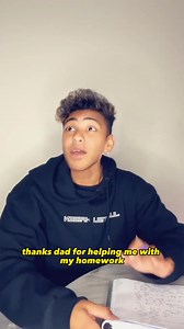 Stepmom Helping Son with School Project - America Dad Helps with Homework