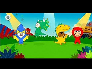dinosaur fun | lets play pinkfong dino world app for kids | bla bla banana