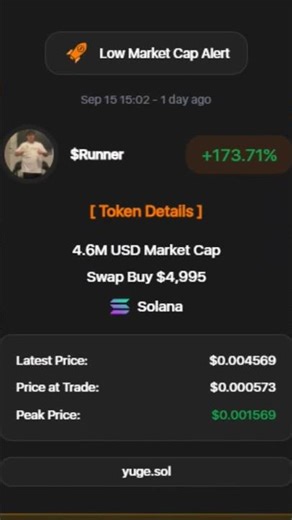 $Runner picked up speed on Solana 🏃‍♂️⚡