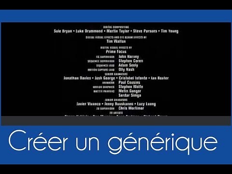 Comment créer un générique pour ses vidéos