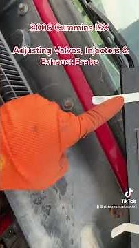 Cummins ISX Adjusting Valves, Injectors & Exhaust Brake