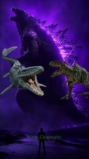 Mosasaurus vs ALL Dinosaurs! 🌊🦖 (Epic Battle) #godzilla #jurassicworld