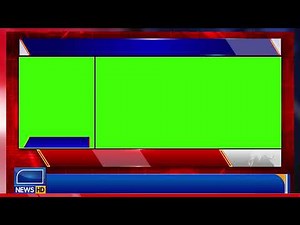 News Interview Green Screen Template | Side-by-Side Split Screen News Overlay