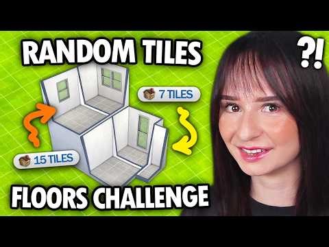 Every floor is a random NUMBER OF TILES build challenge in The Sims 4