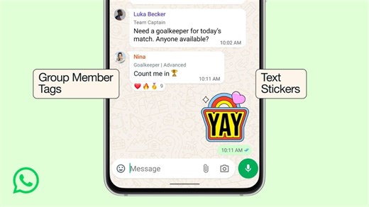 WhatsApp Introduces Member Tags for Group Chats and More Features