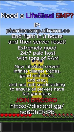 #minecraft #javaisawesome #lifesteal #minecraftserver #viralshorts #bedrock