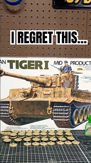 Why Does This Tank Need THIS Many Wheels?! | Tiger Tank Build Struggle #scalemodel #diorama #ww2