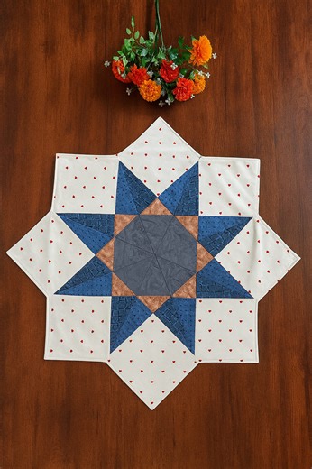 DIY Project Star Quilt Table Toper #sewing #quilting #christmasgift #crafting #fblifestyle #crafts #art | Indah Sewing