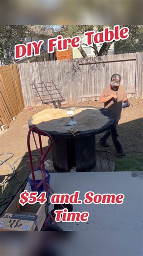 DIY fire table for open fire grilling/ cooking