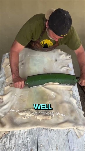 How Raw Cowhide Becomes Smooth Leather #funfacts #interesting #science
