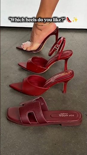 Which Heels Would You Choose? 👠❤️ Elegant Red Heels Collection #Shorts #heels #ootd #fashion