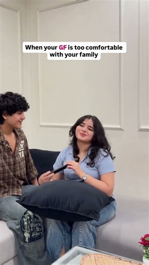 pov : when your girlfriend is too comfortable with your family be like...........?