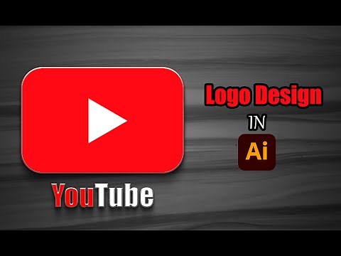 YouTube Logo design in Illustrator easily 2024// logo design