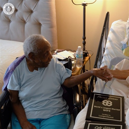 The oldest married couple ever, Lyle and Eleanor Gittens from the USA, have a combined age of 216 years and 132 days! 😍 | Guinness World Records