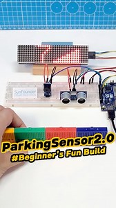 72K views · 488 reactions | Beep! Beep! Get Closer and Watch This React #Arduino #UltrasonicSensor #LEDMatrix #DistanceSensor #STEMProjects #DIYElectronics #ArduinoProject #ProximityAlert #MakersGonnaMake #TechTikTok | SunFounder OpenSource | Facebook