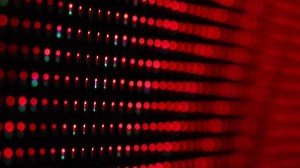 Bright colored LED SMD video wall with high saturated patterns - close up 4k video
