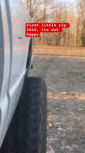 First little drive around the back yard for 2026. Engines not happy about it.