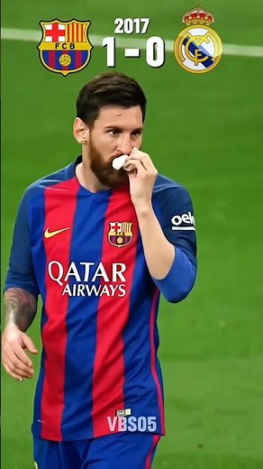 Messi Silences Bernabéu 😱 El Clásico 2017 Highlights #shorts #trending #football #soccer #viral