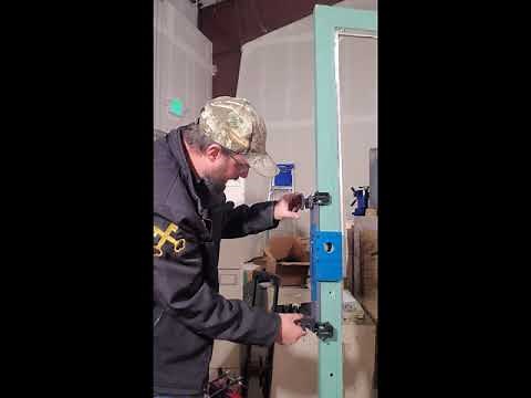 Keedex Adams Rite fresh installation jig v.s Major HIT-45AR1 Locksmith door hardware installation