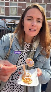 The mini pancakes at Albert Cuyp Market did not disappoint. 🥞 Where have you had the BEST pancakes in Amsterdam? 👀👇 | Holiday Extras