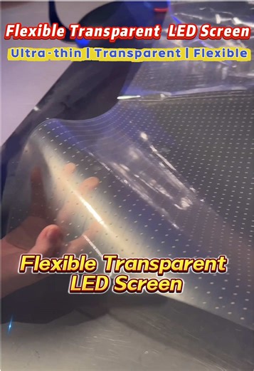 GUBOS Flexible Transparent LED Screen Innovations