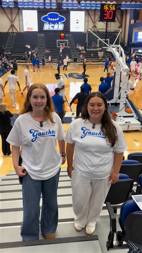 KCSB Sports on Instagram: "Pre game stand up with Sofia and Emily at the THUNDERDOME, where our Men’s Basketball Team is taking on San Jose State Spartans!! Make sure to watch our stories for live updates‼️🏀⛹️‍♂️ #ucsb #sports #kcsb #basketball #collegesports"
