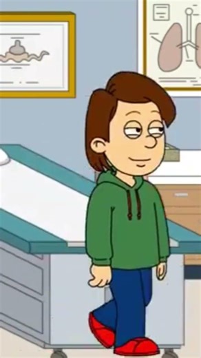 Caillou behaves at his flu shot #ungrounded #caillougetsgrounded