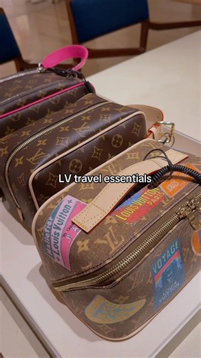 Louis Vuitton travel pack.everything you need for your next trip ✨#LouisVuitton #lvmakeupbag￼￼