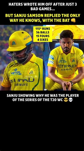 SANJU SAMSON SILENCES HATERS! 🦁🔥 ​#SanjuSamson #ipl2026 #csk