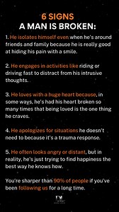 6 SIGNS A MAN IS BROKEN: | Dark Logic