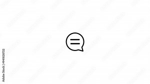 Message bubble for custom text on transparent background.