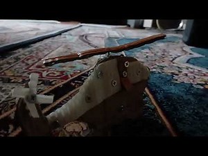 Simple helicopter with simple cardboard