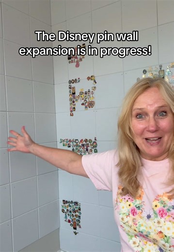 Just because one wall isn’t extreme enough, the Disney pin wall is expanding! #momager #disneymagic #disneypins #disneypincollection #disneypinhunt @Disney Parks