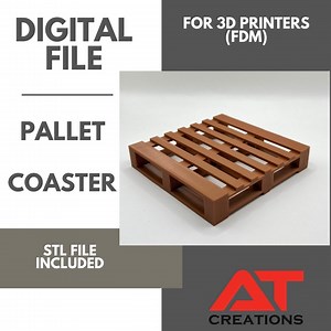 Mini Pallet Coaster STL, Euro-pallet Style Drink Coaster, Industrial Desk/bar Decor - Digital Download - Etsy