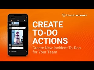 Intrepid Connect - Create To-Do Actions Feature Tutorial