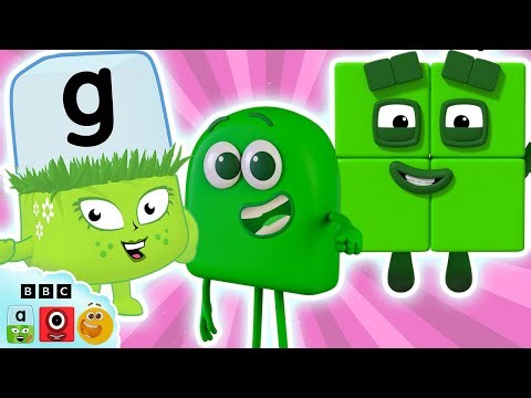 🟩 The Best Green Characters! 🟢 | Reading, Counting, & Exploring Colours | ‪@Blocks-Universe‬