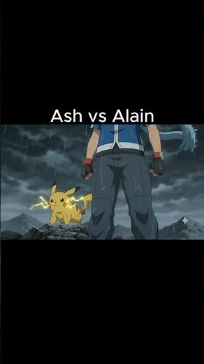 Title: Ash vs Alain: The Ultimate Kalos Rematch Under the Storm! ⚡️🌧️