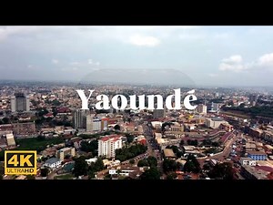 World Travel, Aerial View of Yaoundé (Cameroon) 4k video