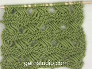 How to knit Indian cross stitches