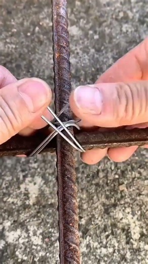 the process of binding two small iron rods together to make them strong
