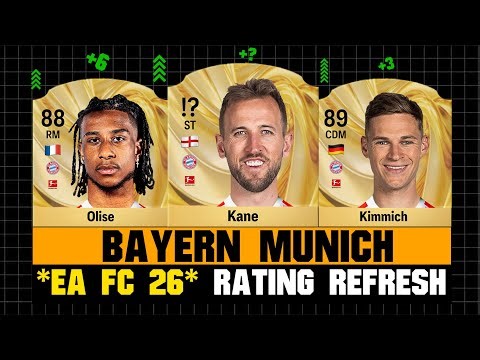 FIFA 26 | BAYERN MUNICH PLAYER RATINGS (EA FC 26)! 🔴🔵 | ft. Kane, Olise, Kimmich