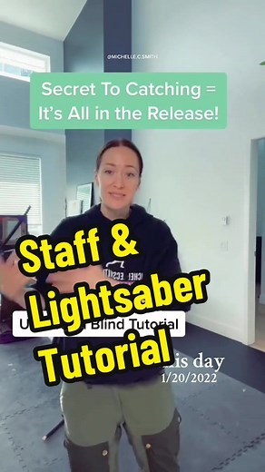 Follow for more Lightsaber & Bo Staff Tutorials and Classes! #tutorial #lightsaber #lightsabertricks #freestylestaff #staffspinning #martialarts #flowarts #bostaff #bostaffspinning @Michelle C. Smith #onthisday