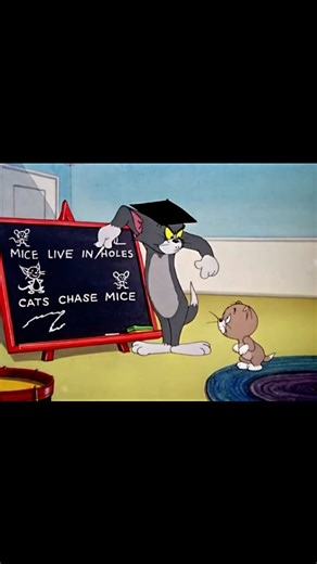 cutie.kidztoon | Clap clap clap 👏 Tap follow@cutie.kidztoon snap! ✨ This classic Tom and Jerry clip, titled "Professor Tom," features Tom in a rare teaching... | Instagram