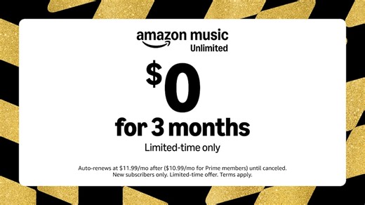Amazon Music Unlimited Is Free for Three Months for One More Day