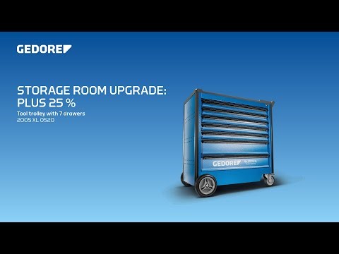 25 % more Storage Space: the classic Tool Trolley 2005 in a new XL Variant