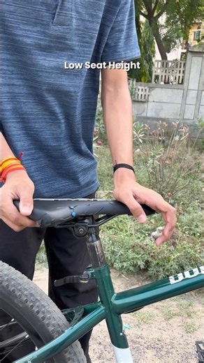 Seat Height Matters 😲✅ #mtbfreestyle #cycling #stunts #bike #cycles #mtb #cyclestunts #mtbhacks