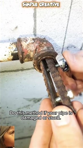 Easy way to remove pipes that are stuck due to rust #diy #tips #trick #ideas #howtomake