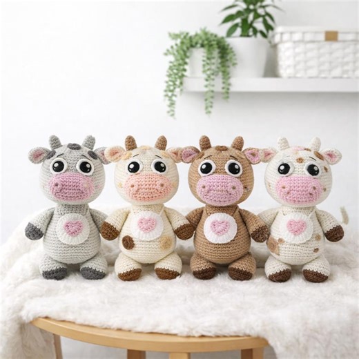 Bull Crochet Pattern PDF | Cow Amigurumi Toy Pattern | Crochet Farm Animal Plush Pattern | Cute Bull Amigurumi Toy | Crochet Bull Pattern - Etsy