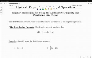Distributive & Communtative